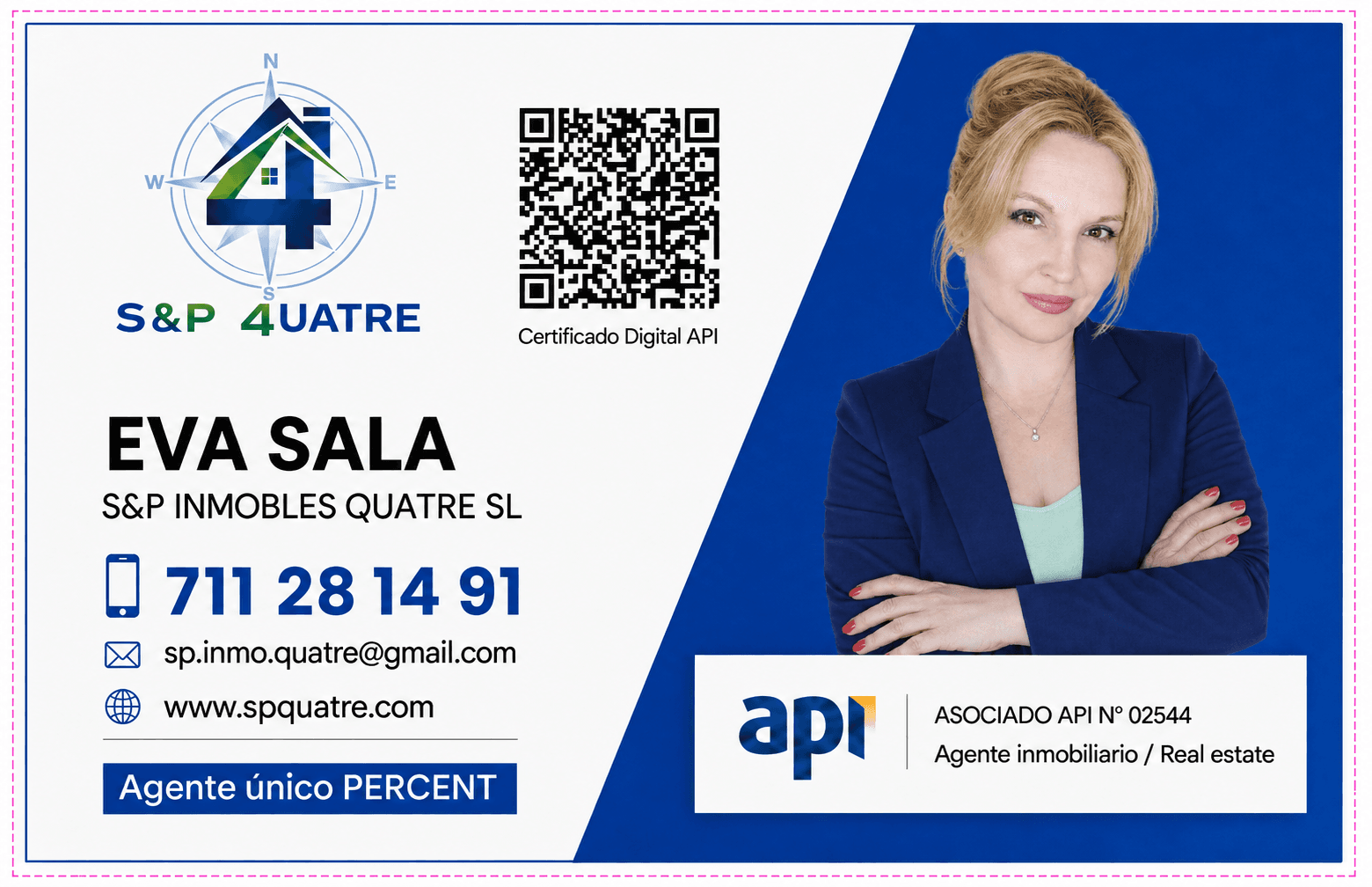 Tarjeta de visita de Eva Sala